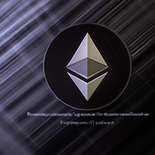 3. תמונה של הלוגו של Ethereum המוטבע בחוזה דיגיטלי עתידני כדי לתאר את פונקציונליות החוזה החכם שלו.