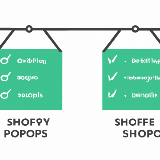 טבלת השוואה הממחישה את היתרונות והחסרונות של השימוש ב-Shopify